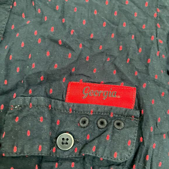 Columbia PFG Georgia Long Sleeve Button Down Blue Polka dot Small - Picture 4 of 9